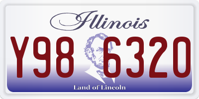 IL license plate Y986320