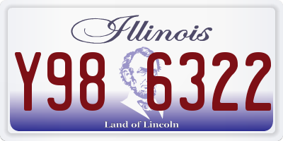 IL license plate Y986322