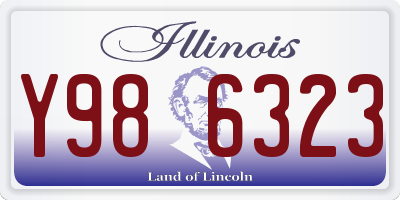 IL license plate Y986323