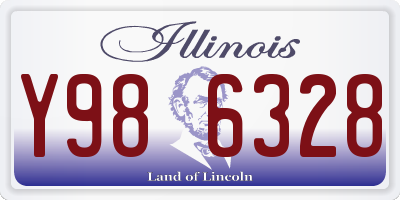 IL license plate Y986328