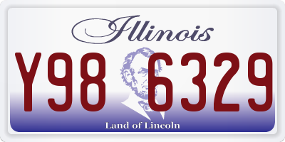 IL license plate Y986329