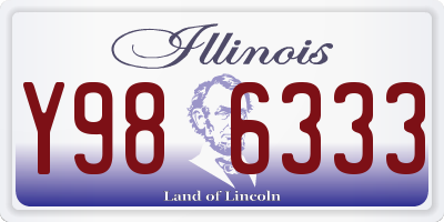 IL license plate Y986333