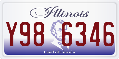 IL license plate Y986346