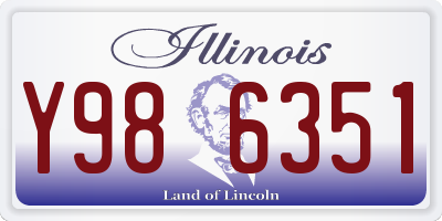 IL license plate Y986351