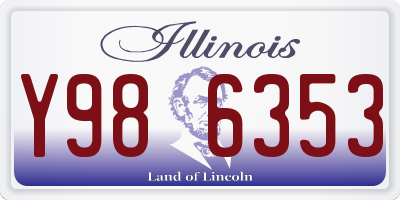 IL license plate Y986353