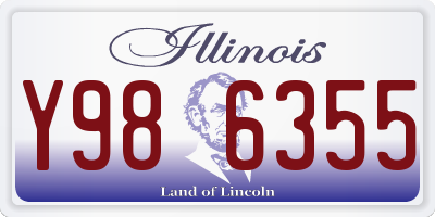 IL license plate Y986355