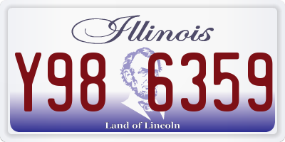 IL license plate Y986359