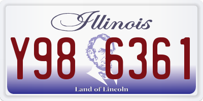 IL license plate Y986361
