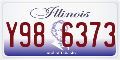IL license plate Y986373