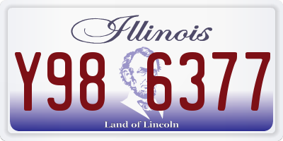 IL license plate Y986377