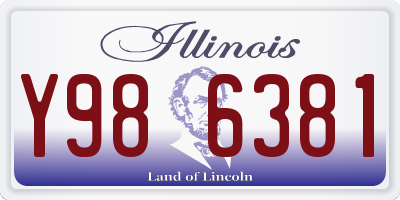 IL license plate Y986381