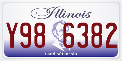 IL license plate Y986382