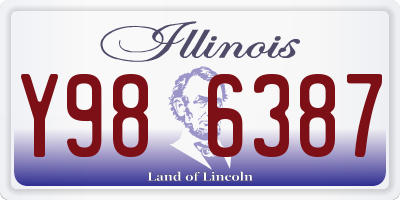 IL license plate Y986387