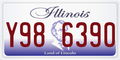 IL license plate Y986390