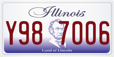 IL license plate Y987006