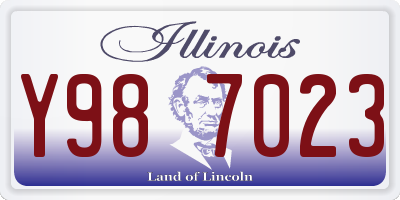 IL license plate Y987023