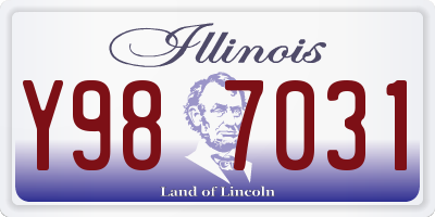 IL license plate Y987031