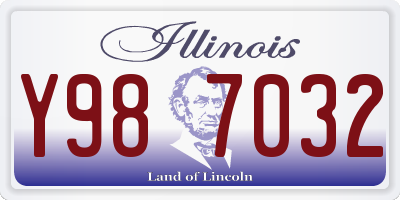 IL license plate Y987032