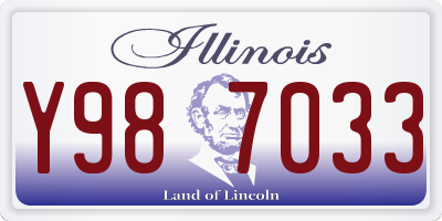 IL license plate Y987033