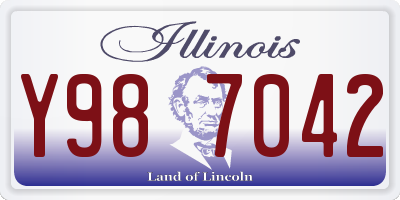 IL license plate Y987042