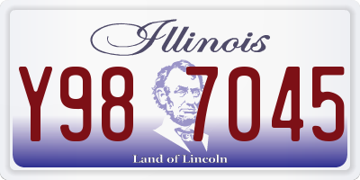 IL license plate Y987045