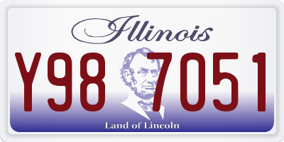IL license plate Y987051