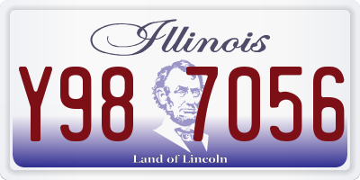 IL license plate Y987056