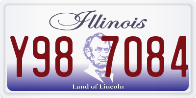IL license plate Y987084