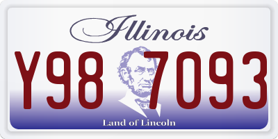 IL license plate Y987093