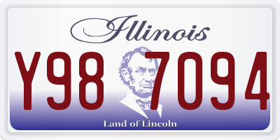 IL license plate Y987094