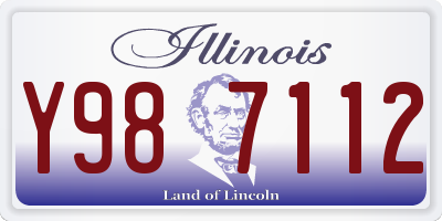 IL license plate Y987112