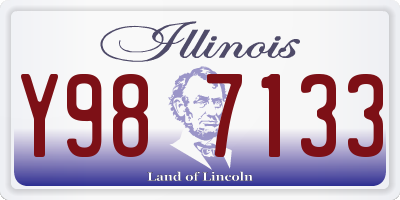IL license plate Y987133