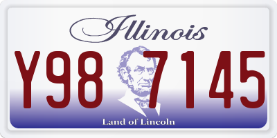 IL license plate Y987145