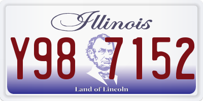 IL license plate Y987152