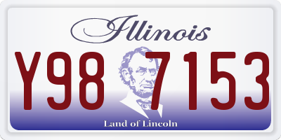IL license plate Y987153