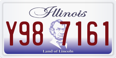 IL license plate Y987161