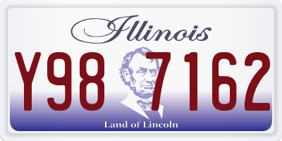 IL license plate Y987162