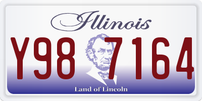 IL license plate Y987164