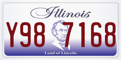 IL license plate Y987168
