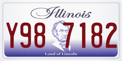 IL license plate Y987182