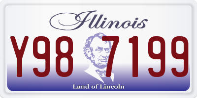 IL license plate Y987199
