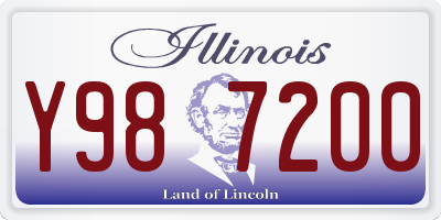 IL license plate Y987200