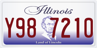 IL license plate Y987210