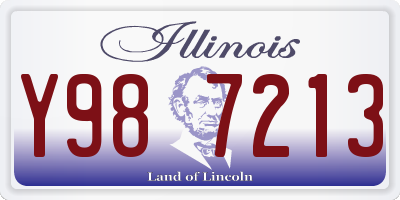 IL license plate Y987213