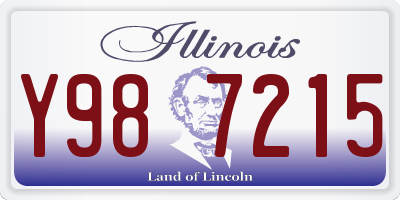IL license plate Y987215