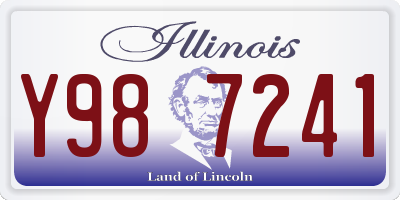 IL license plate Y987241