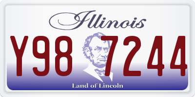 IL license plate Y987244