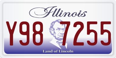 IL license plate Y987255