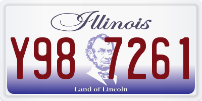 IL license plate Y987261