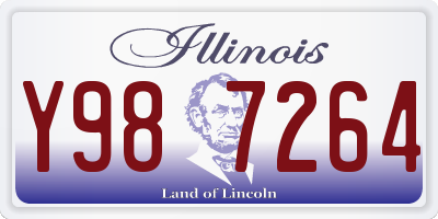 IL license plate Y987264